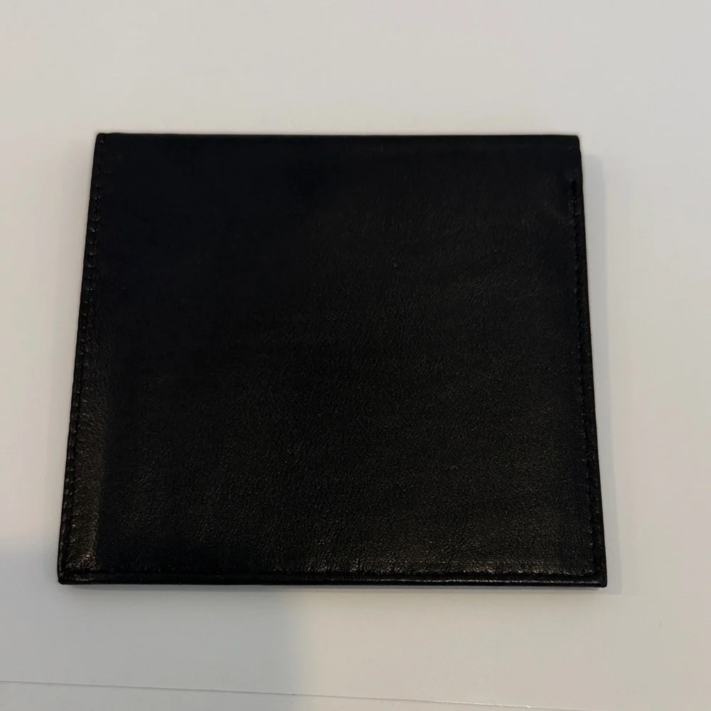 Vintage Yves Saint Laurent Midnight Black Leather Bifold Wallet Aniline Cowhide